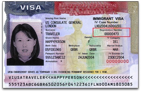 Find A Number on Immigrant Visa