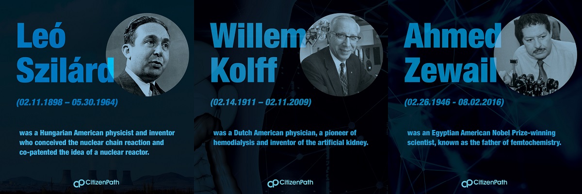 Immigrant STEM innovator: Leó Szilárd was a Hungarian American physicist and inventor who conceived the nuclear chain reaction and co-patented the idea of a nuclear reactor. He wrote the letter for Albert Einstein’s signature that resulted in the Manhattan Project.