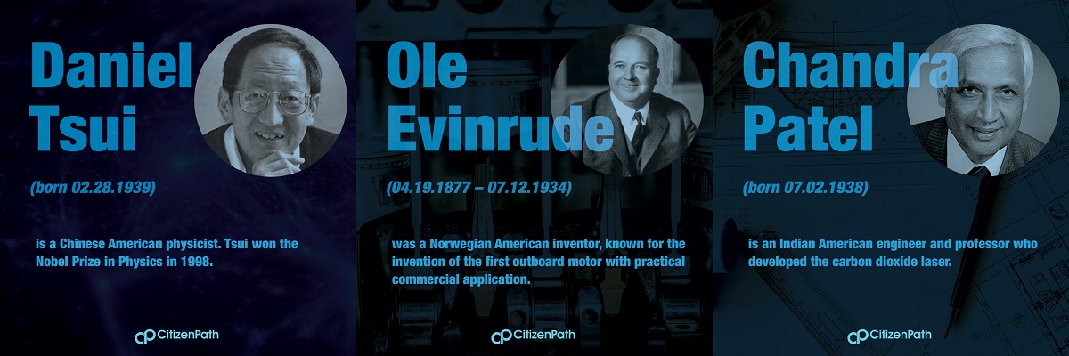 Immigrant STEM innovator: Ole Evinrude was a Norwegian American inventor, known for the invention of the first outboard motor with practical commercial application.