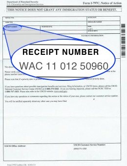 how to read a uscis receipt number