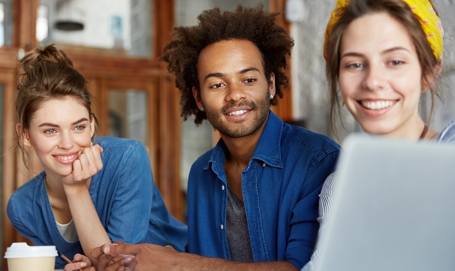 Young people studying and working abroad